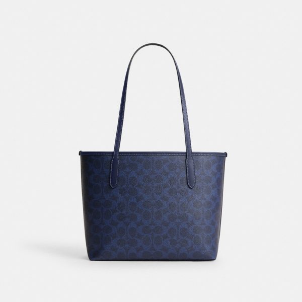 Coach Outlet Medium City Tote Bag In Signature Canvas - Preorder