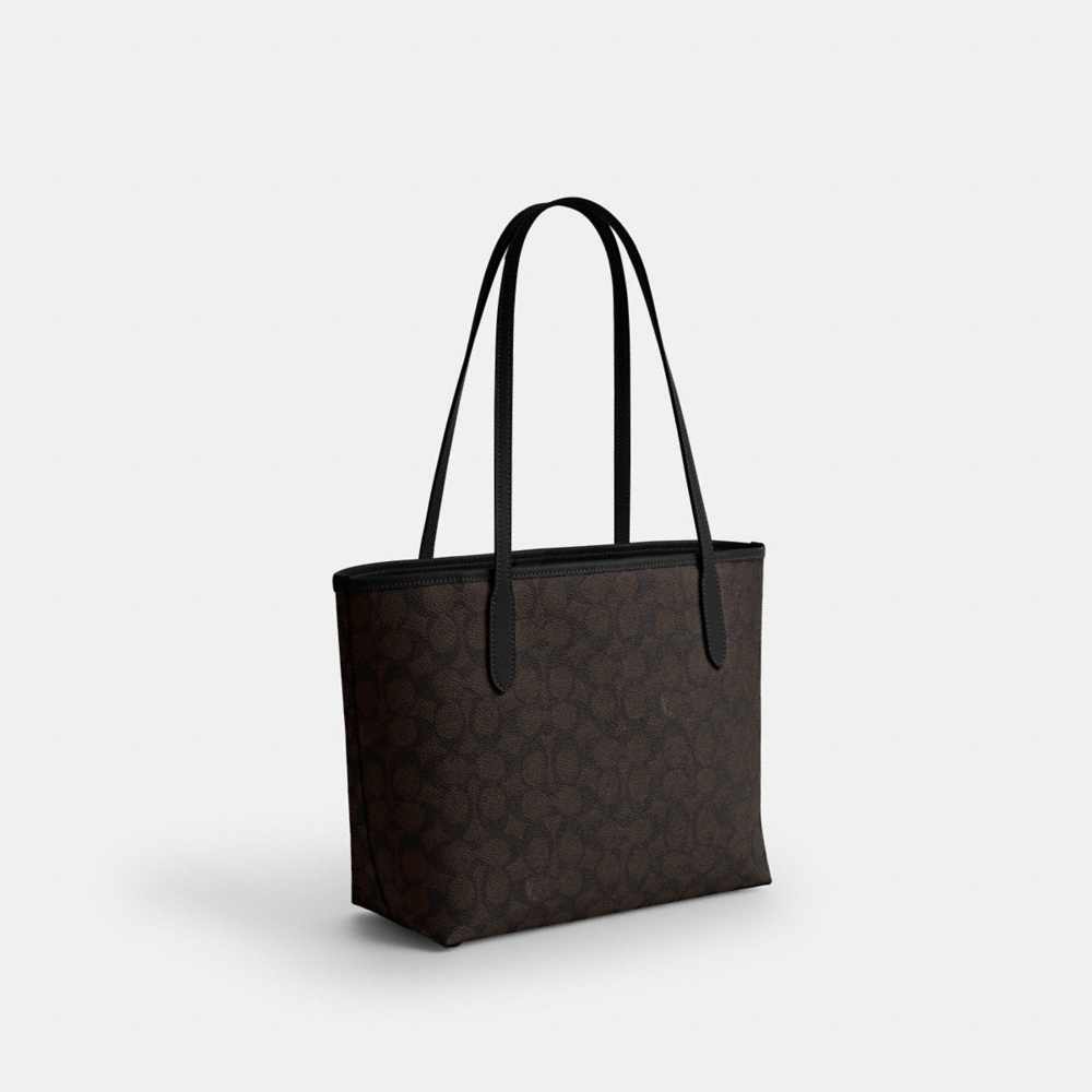 Coach Outlet Medium City Tote Bag In Signature Canvas - Preorder