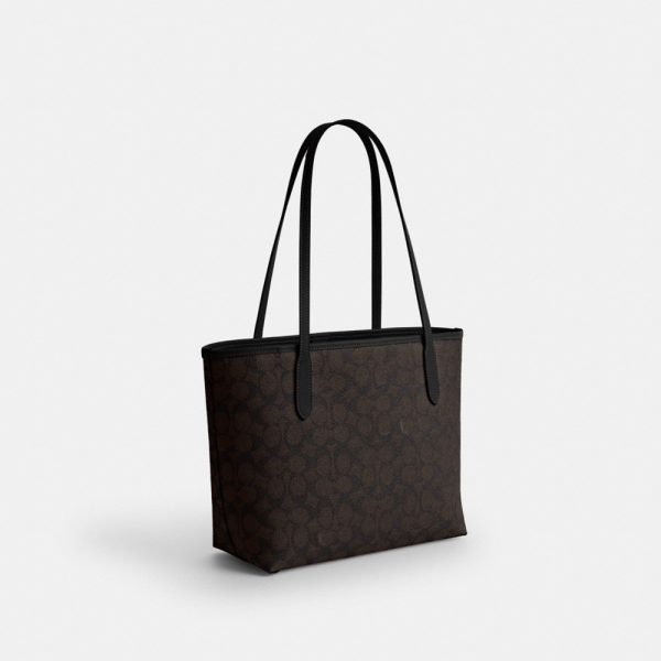 Coach Outlet Medium City Tote Bag In Signature Canvas - Preorder