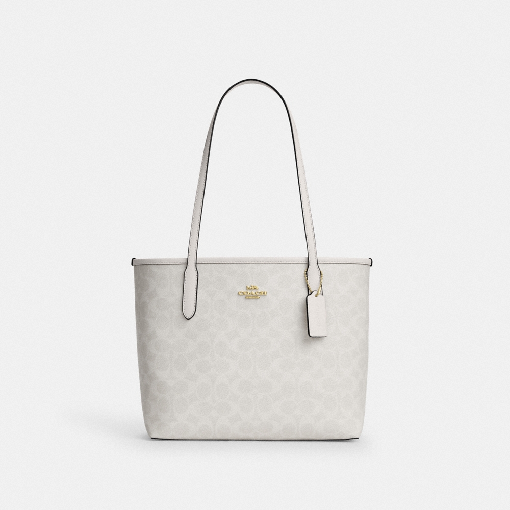 Coach Outlet Medium City Tote Bag In Signature Canvas - Preorder