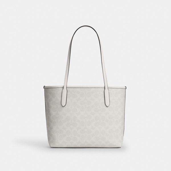 Coach Outlet Medium City Tote Bag In Signature Canvas - Preorder