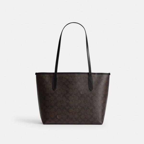 Coach Outlet Medium City Tote Bag In Signature Canvas - Preorder