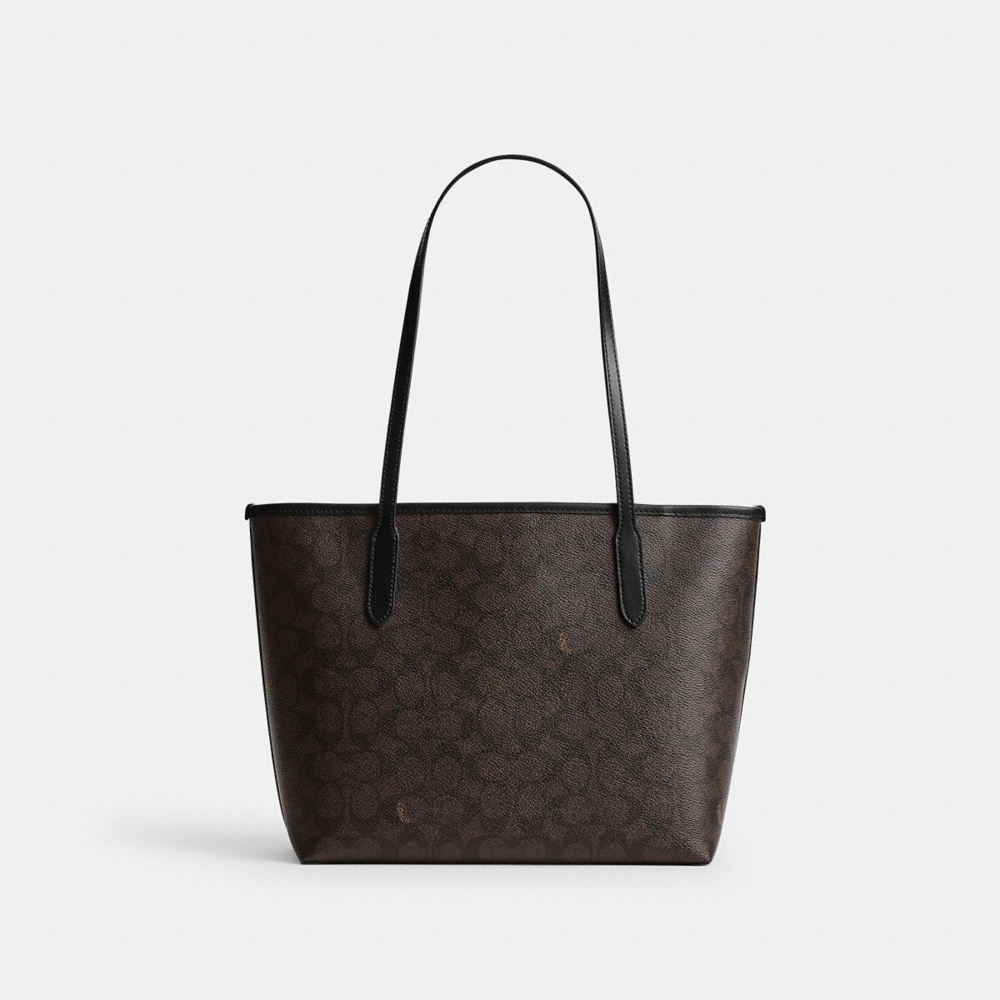 Coach Outlet Medium City Tote Bag In Signature Canvas - Preorder