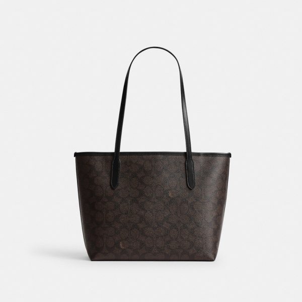 Coach Outlet Medium City Tote Bag In Signature Canvas - Preorder