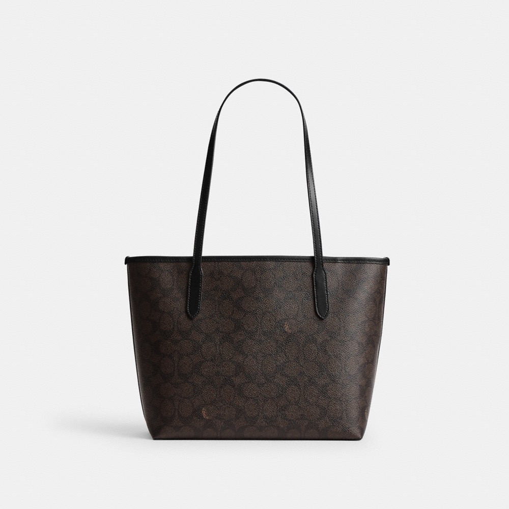 Coach Outlet Medium City Tote Bag In Signature Canvas - Preorder