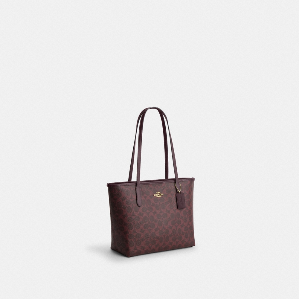 Coach Outlet Medium City Tote Bag In Signature Canvas - Preorder