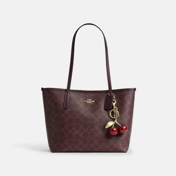 Coach Outlet Medium City Tote Bag In Signature Canvas - Preorder