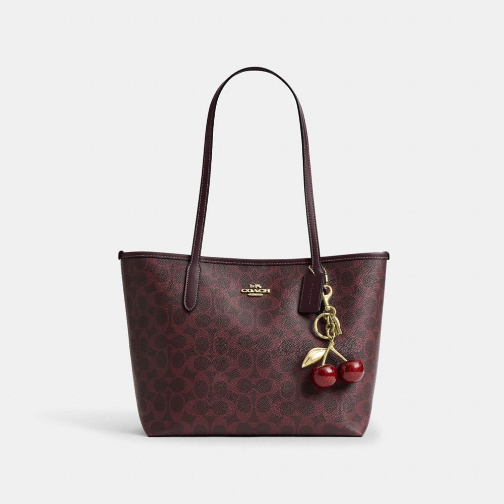 Coach Outlet Medium City Tote Bag In Signature Canvas - Preorder