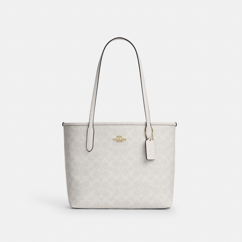 Coach Outlet Medium City Tote Bag In Signature Canvas - Preorder