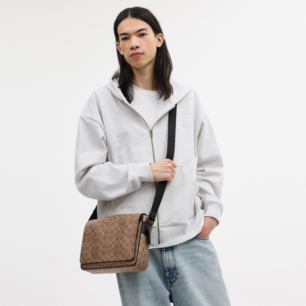 Coach Outlet Jack Messenger Bag In Signature Canvas - Preorder