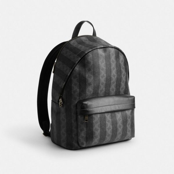 Coach Outlet Taylor Backpack In Signature Canvas With Stripes - Preorder