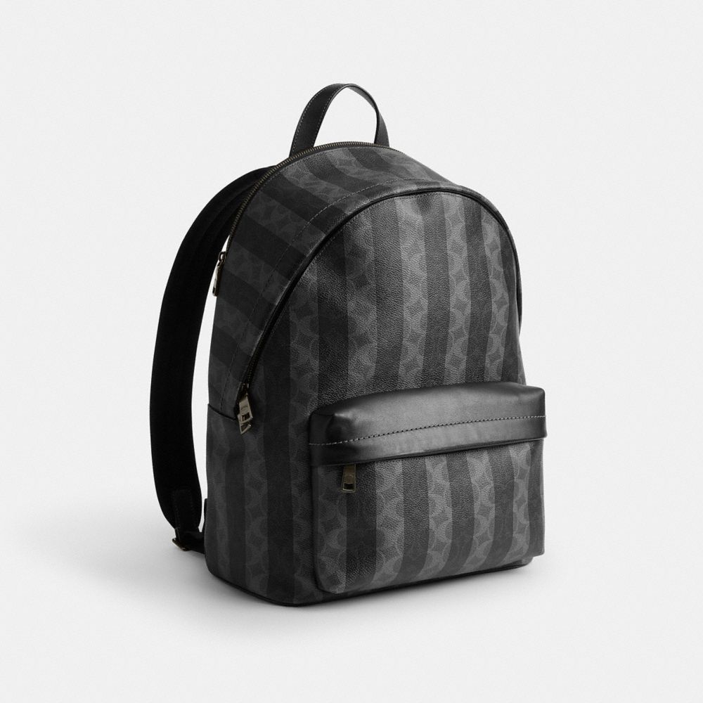 Coach Outlet Taylor Backpack In Signature Canvas With Stripes - Preorder