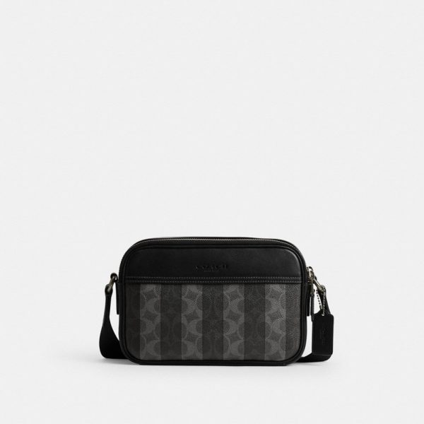 Coach Outlet Graham Crossbody Bag In Signature Canvas With Stripes - Preorder