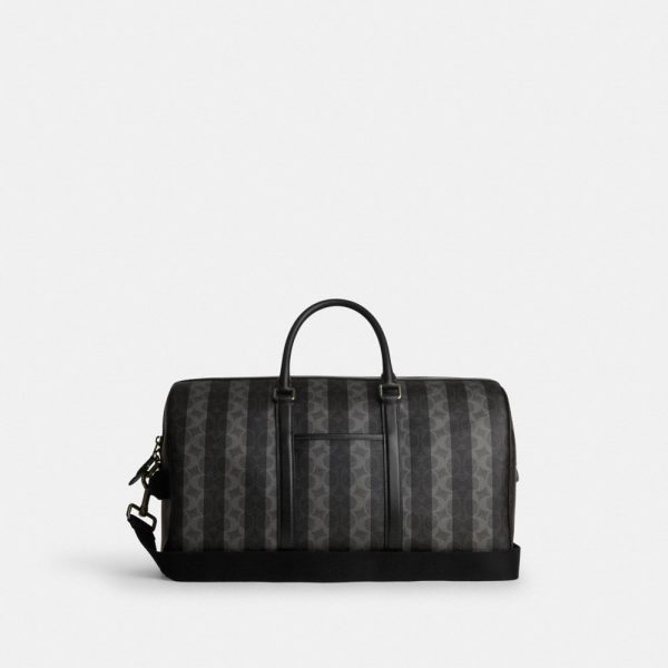 Coach Outlet Venturer Bag In Signature Canvas With Stripes - Preorder