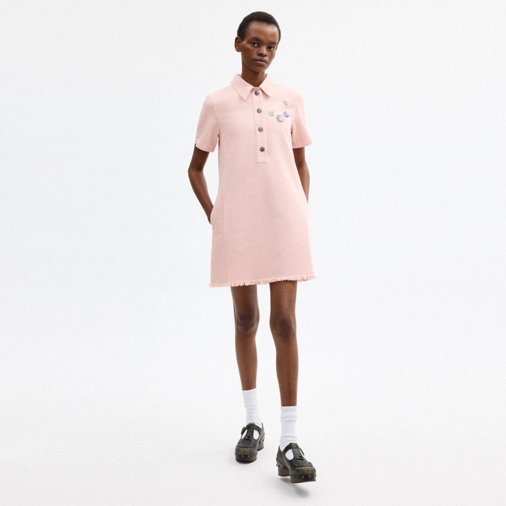 Coach Outlet Coach | Brain Dead Short Sleeve Denim Mini Dress - Preorder