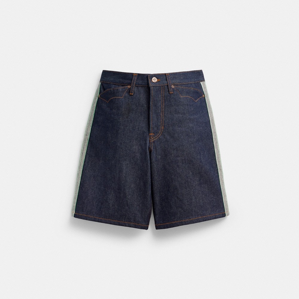 Coach Outlet Coach | Brain Dead Denim Skater Shorts In Recycled Cotton - Preorder