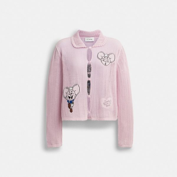 Coach Outlet Coach | Brain Dead Kachi Mouse Cardigan In Organic Cotton - Preorder