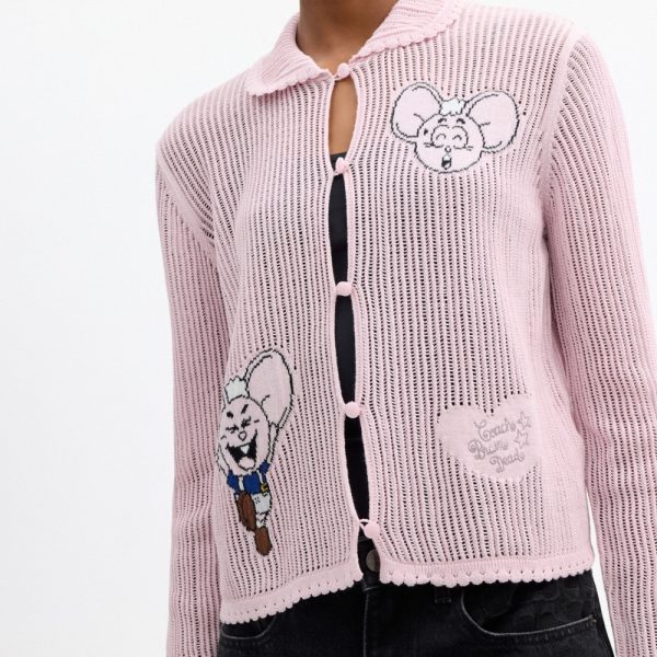Coach Outlet Coach | Brain Dead Kachi Mouse Cardigan In Organic Cotton - Preorder