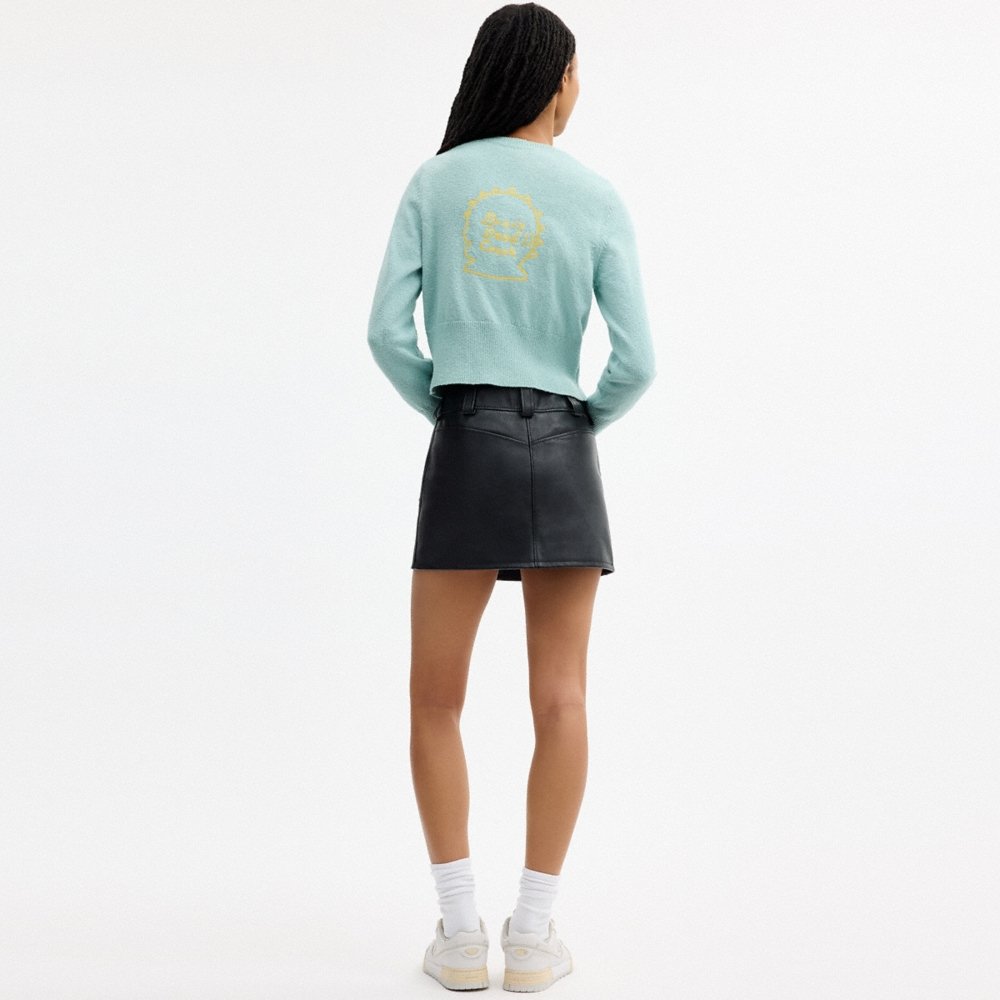 Coach Outlet Coach | Brain Dead Plush Character Cardigan In Organic Cotton - Preorder