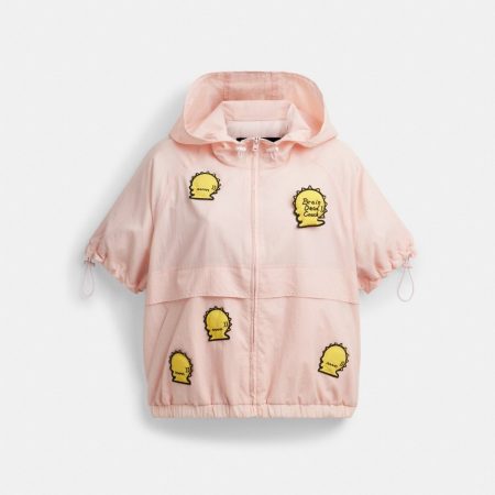 Coach Outlet Coach | Brain Dead Short Sleeve Windbreaker - Preorder — Light Pink