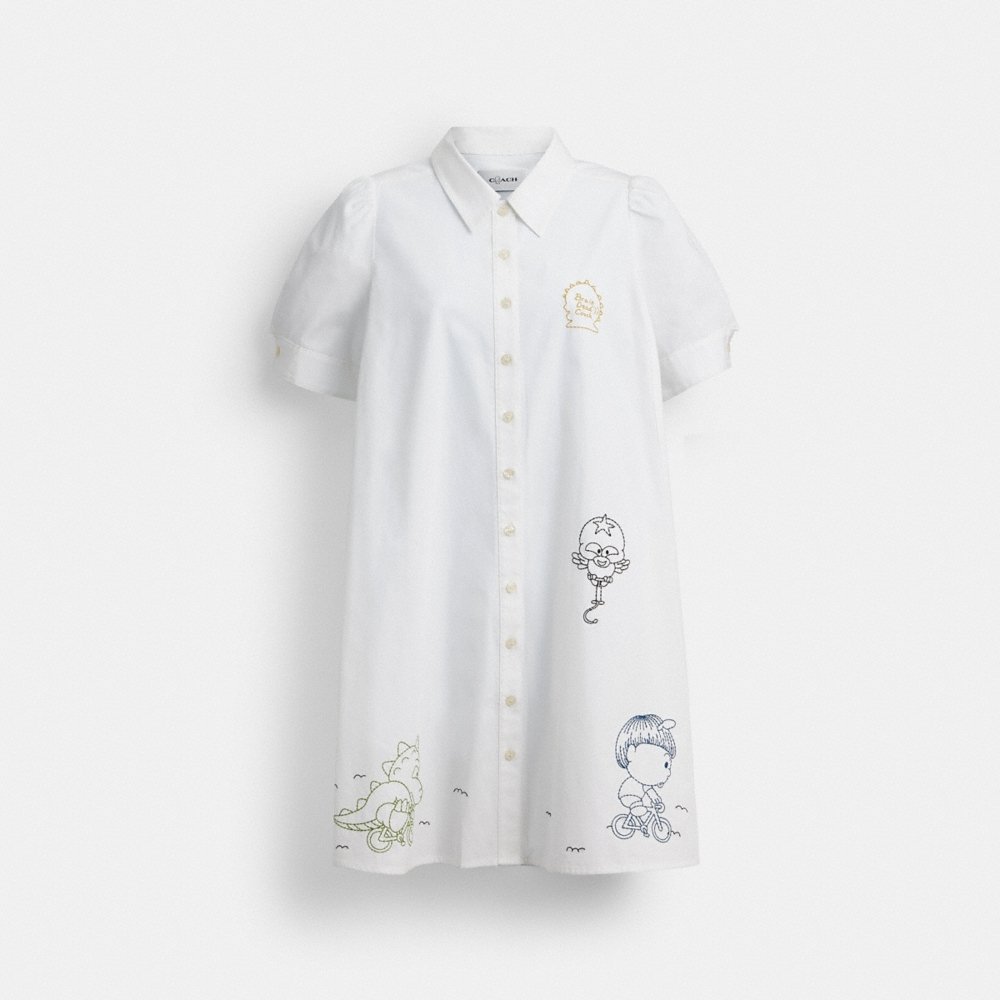 Coach Outlet Coach | Brain Dead Embroidered Shirt Dress - Preorder