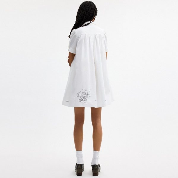 Coach Outlet Coach | Brain Dead Embroidered Shirt Dress - Preorder