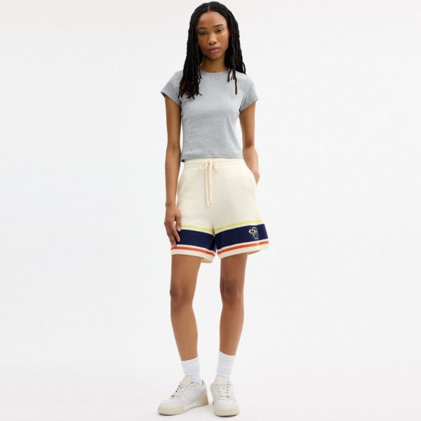 Coach Outlet Coach | Brain Dead Striped Knit Shorts - Preorder