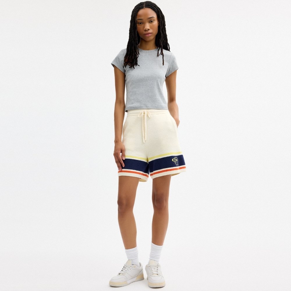 Coach Outlet Coach | Brain Dead Striped Knit Shorts - Preorder