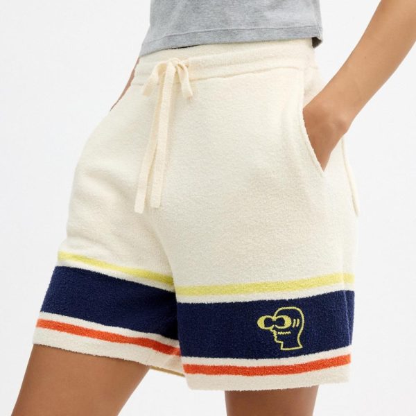 Coach Outlet Coach | Brain Dead Striped Knit Shorts - Preorder