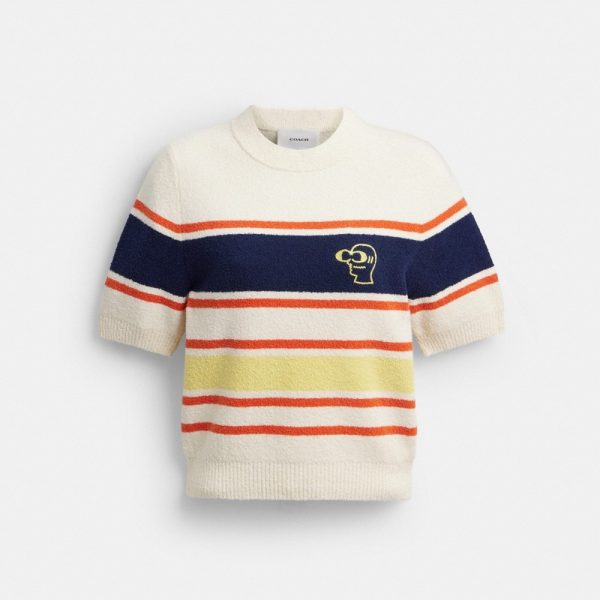 Coach Outlet Coach | Brain Dead Striped Knit Top - Preorder