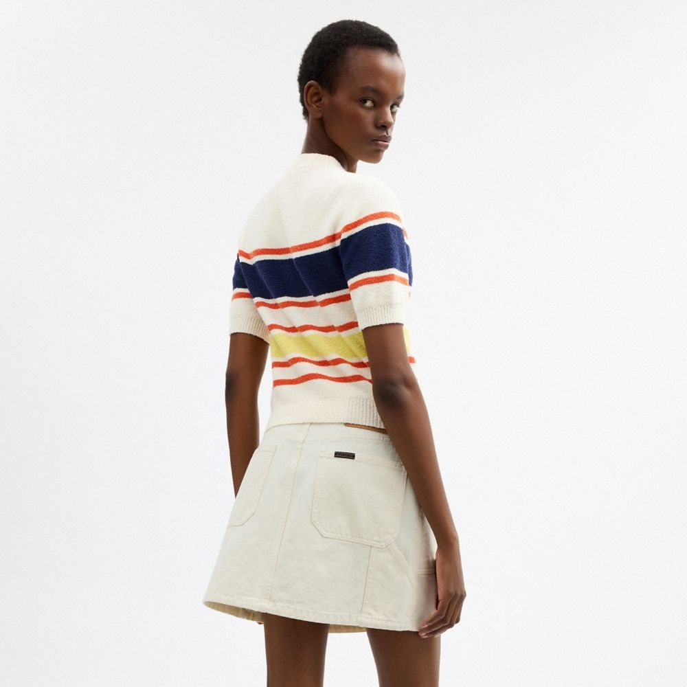 Coach Outlet Coach | Brain Dead Striped Knit Top - Preorder