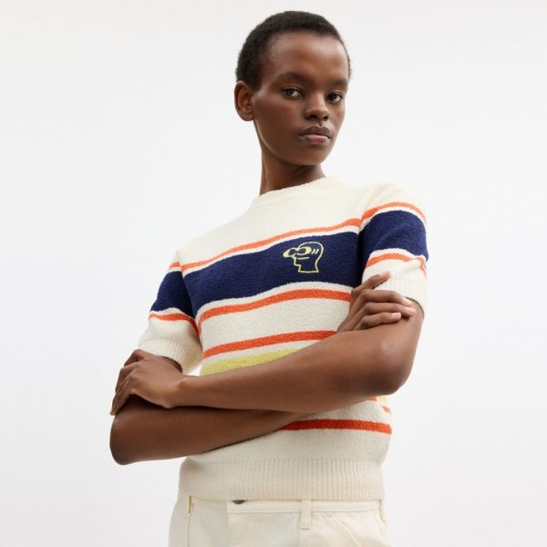 Coach Outlet Coach | Brain Dead Striped Knit Top - Preorder