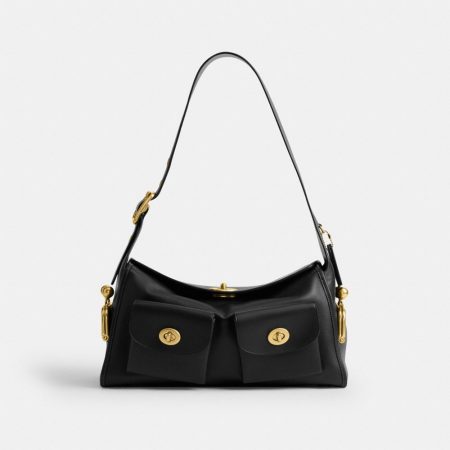 Coach Turnlock Haversack Bag - Preorder — Brass/Black