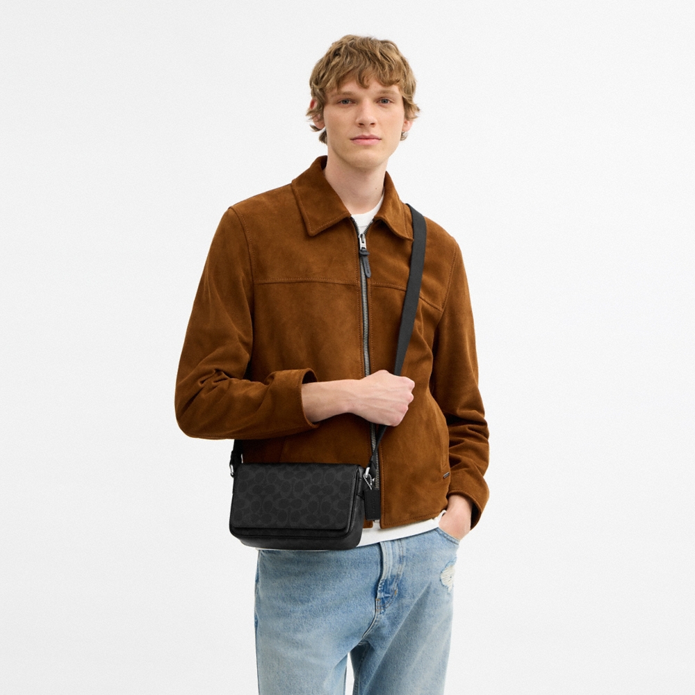 Coach Outlet Jack Small Flap Crossbody Bag In Signature Canvas - Preorder