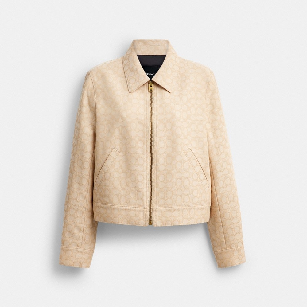 Coach Outlet Signature Zip Front Jacket - Preorder