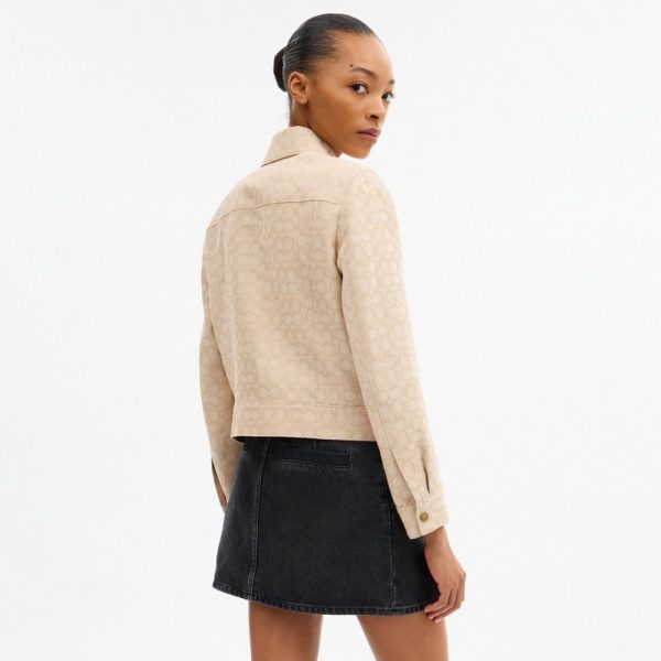 Coach Outlet Signature Zip Front Jacket - Preorder