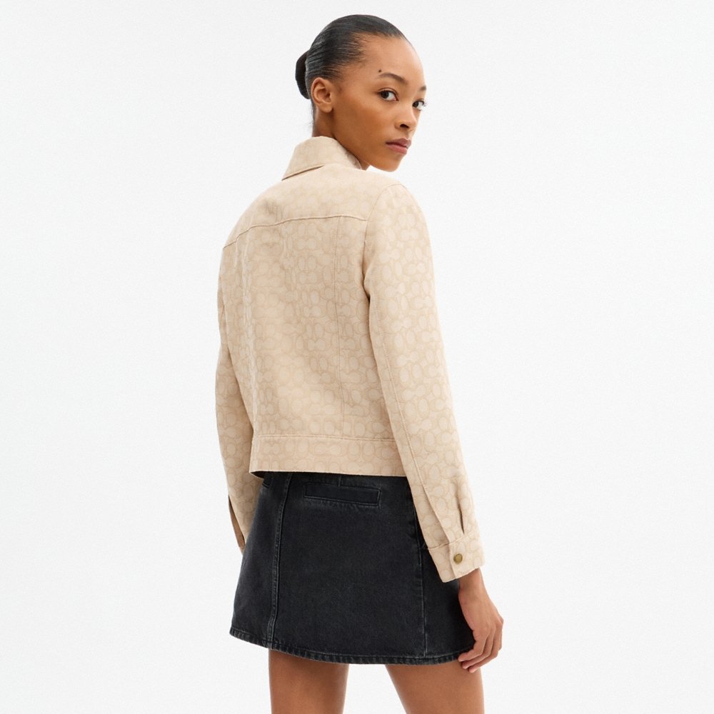 Coach Outlet Signature Zip Front Jacket - Preorder