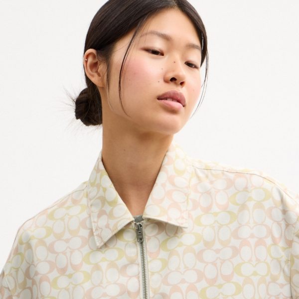 Coach Outlet Signature Blouson Windbreaker In Recycled Polyester - Preorder