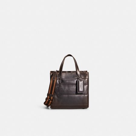 Coach Restored Field Tote 22 With Quilting And Coach Badge - Preorder — Pewter/Black