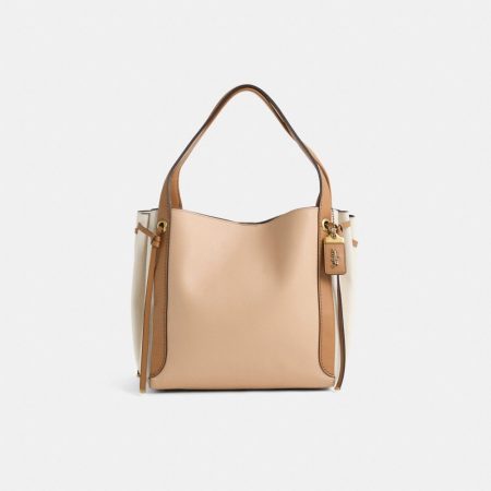 Coach Restored Harmony Hobo In Colorblock - Preorder — Brass/Beechwood