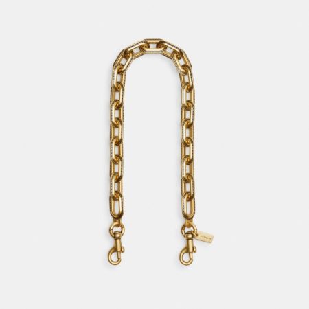 Coach Link Chain Strap - Preorder — Brass