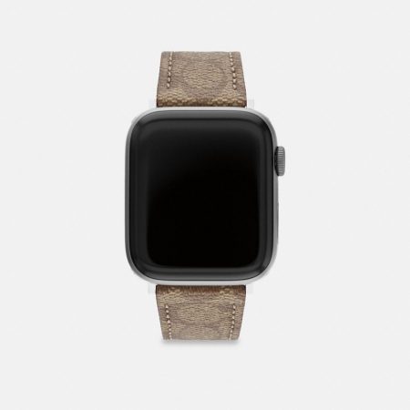 Coach Outlet Apple Watch® Strap, 42MM And 44MM - Preorder — Khaki