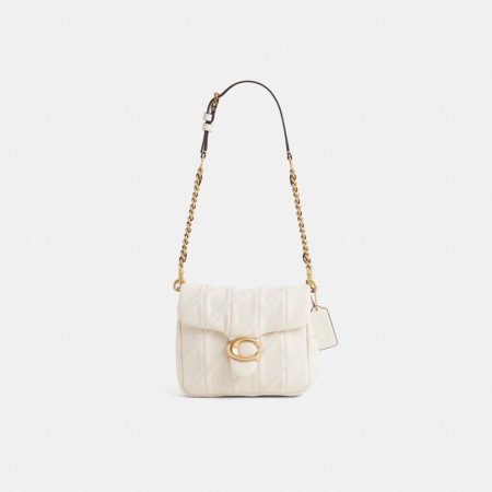 Coach Restored Times Square Tabby Shoulder Bag With Quilting - Preorder — Brass/Chalk
