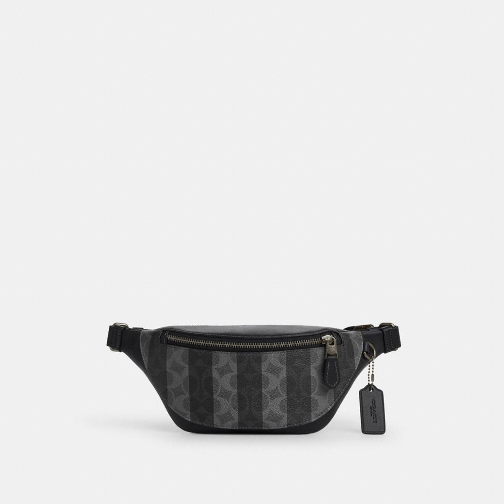 Coach Outlet Warren Mini Belt Bag In Signature Canvas With Stripes - Preorder