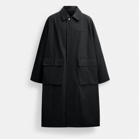 Coach Outlet Lightweight Overcoat - Preorder — Black
