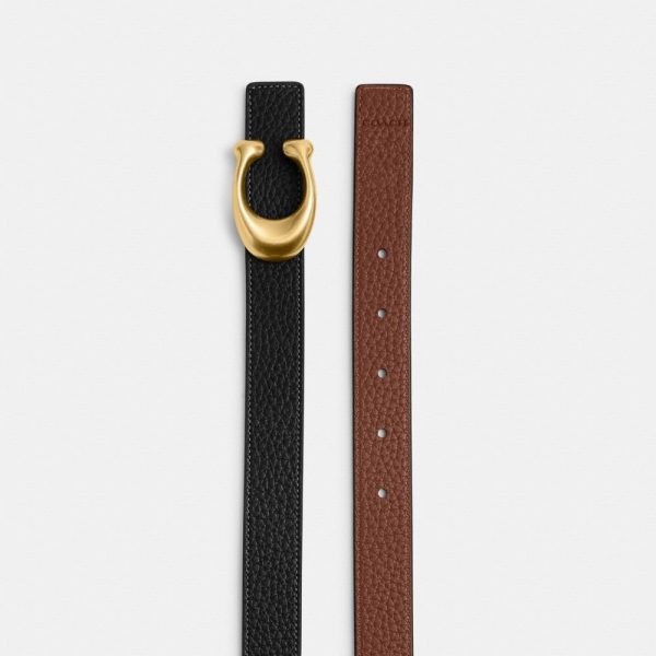 Coach Outlet Sculpted C Buckle Reversible Belt, 25MM - Preorder