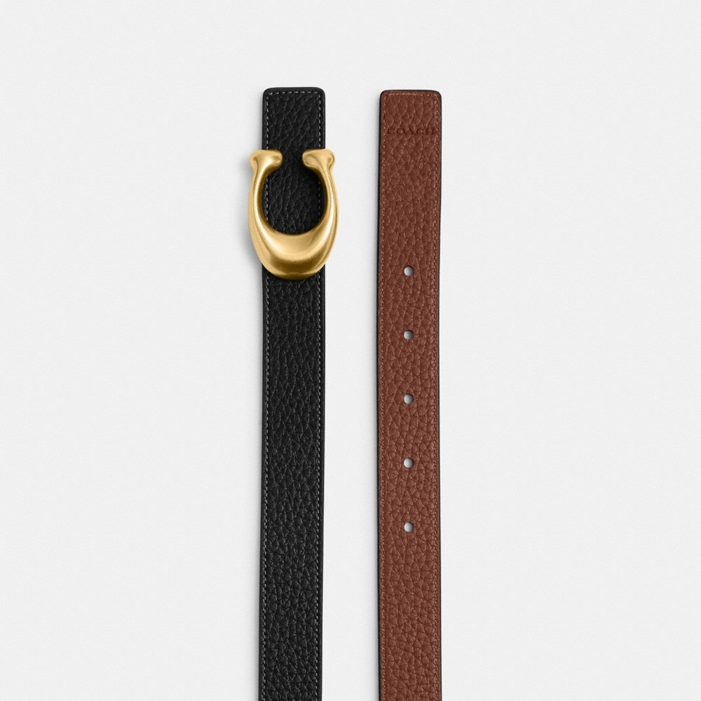 Coach Outlet Sculpted C Buckle Reversible Belt, 25MM - Preorder