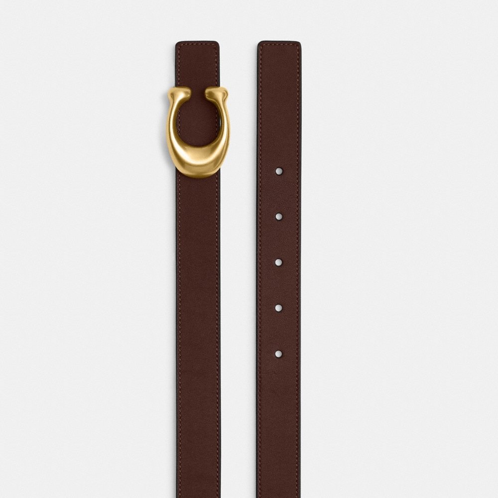 Coach Outlet Sculpted C Buckle Reversible Belt, 25MM - Preorder