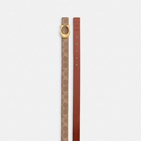 Coach Outlet Sculpted C Buckle Reversible Belt, 25MM - Preorder