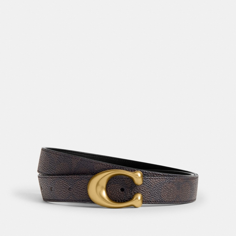 Coach Outlet Sculpted C Buckle Reversible Belt, 25MM - Preorder